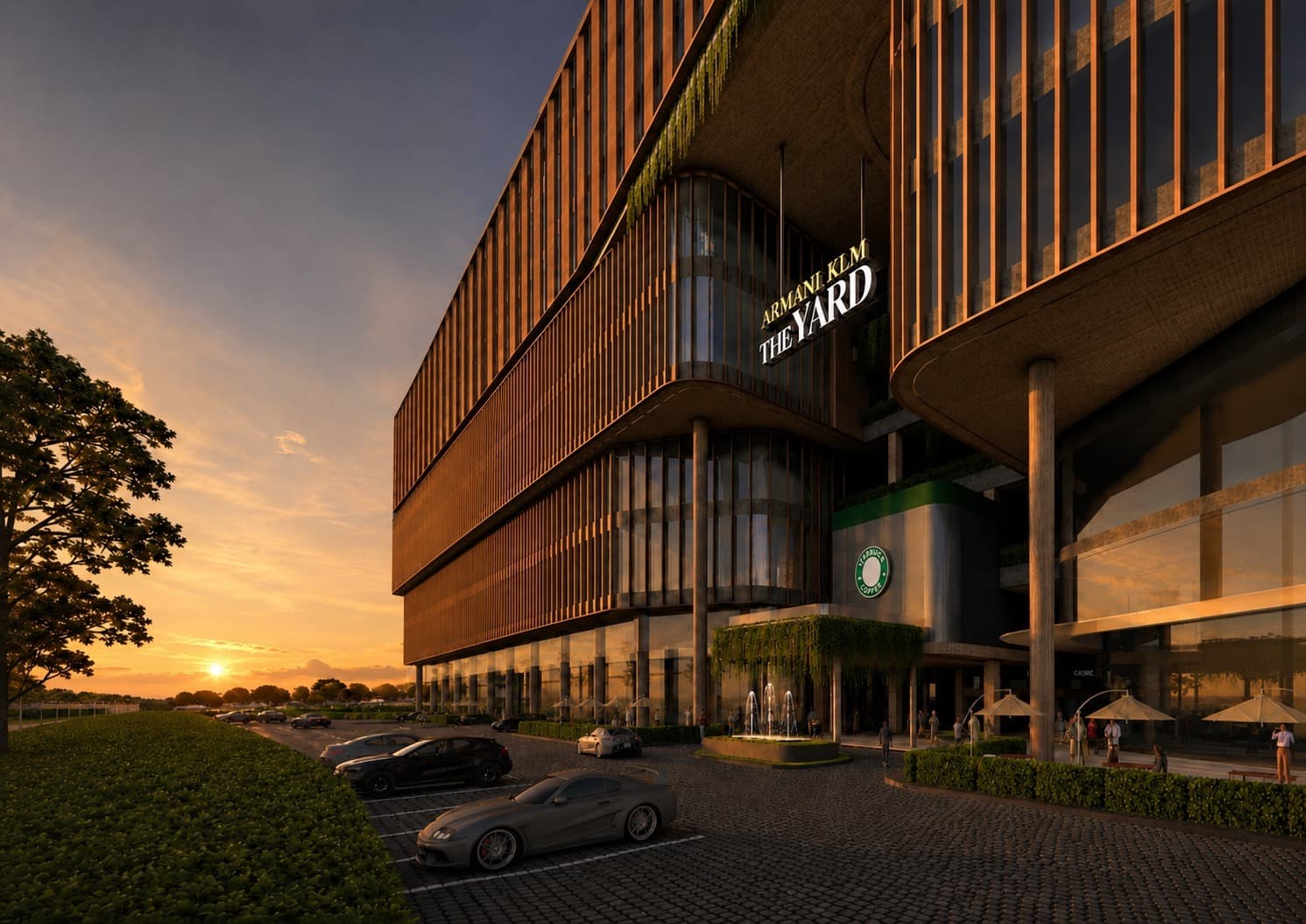 The Yard Bukit Raja frontage, developer’s architectural impression